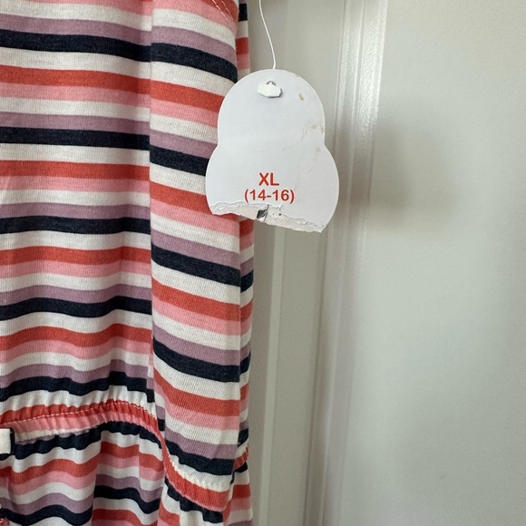 Girls Wonder Nation Striped Sleeveless Jumpsuit - Picture 2 of 4